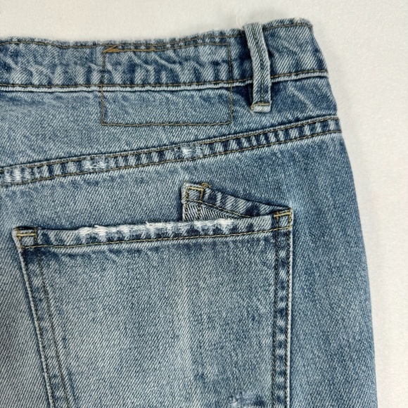BDG Slim Boyfriend Jeans Womens Size 27 Mid Rise Medium Wash Distressed - Picture 14 of 15